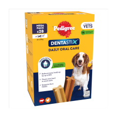 Pedigree Dentastix Daily Oral Care 10-25g 28 Sticks 4 x 180g (720g)