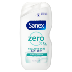 Sanex Zero% Hypoallergenic Relaxing Care Bath Soak 450ml