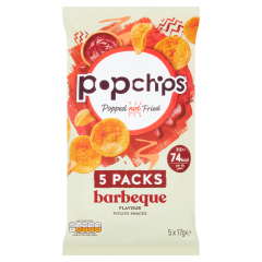 popchips Barbeque Multipack Crisps 5 Pack