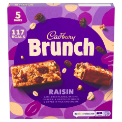 Cadbury Brunch Raisin Cereal Bars 140g