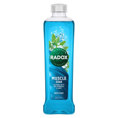 Radox Muscle Soak Bath Soak Clay Sage & Sea Minerals 500ml