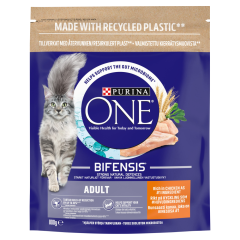 Purina ONE Adult Cat Food with Chicken & Whole Grains 800g