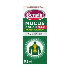 Benylin Mucus Cough Max Honey & Lemon Flavour Syrup 150ml