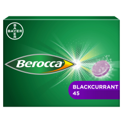 Berocca Blackcurrant Flavour Effervescent Tablets 45 pack