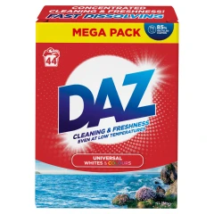 Daz Washing Powder For Whites & Colours 40 Washes 2400g