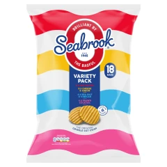 Seabrook The Original Crinkle Cut Crisp Variety Pack 18 x 25g