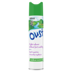 Oust Odour Eliminator Aerosol Outdoor Scent Air Freshener, 300ml