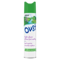 Oust Odour Eliminator Aerosol Outdoor Scent Air Freshener, 300ml