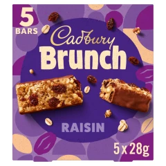 Cadbury Brunch Raisin Cereal Bars 140g