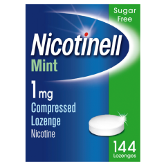 Nicotinell Nicotine Lozenge Stop Smoking Aid 1 mg Mint 144 Pieces