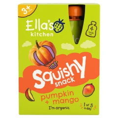 Ella's Kitchen Pumpkin & Mango Squishy Snack 4 x 100g