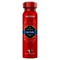 Old Spice Captain Deodorant Body Spray For Men 150 ml, 48H Fresh