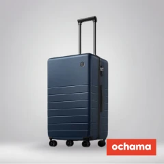 ochama boundless suitcase 24-inch trolley suitcase men and women PC check-in large
capacity deep sea blue