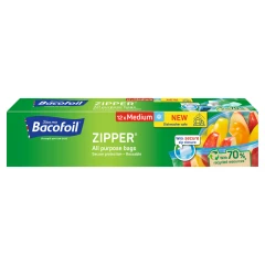 Bacofoil Zipper All Purpose Bags 12x Medium