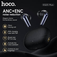 EQ23 Plus Earphones Duke Ⅱ true wireless ANC+ENC BT headset black