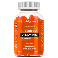 Nutrigums Vitamin C Natural Orange Flavour 60 Chewable Gummies 150g