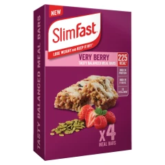 SlimFast Very Berry Meal Bars 4 x 60g (240g)