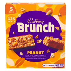 Cadbury Brunch Peanut Cereal Bars 140g