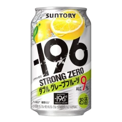 Suntory Strong Zero Double Grapefruit Sour 9% Alc/Vol 350ml