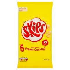 Skips Prawn Cocktail Multipack Crisps 6 Pack