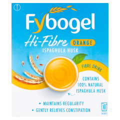 FYBOGEL HI-FIBRE ORANGE CONSTIPATION RELIEF SACHETS - ISPAGHULA HUSK FIBRE DRINK 30PK