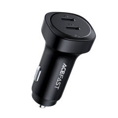 ACEFAST B3 66W(USB-C+USB-C+USB-A) three-port metal car charger