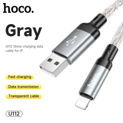 U112 Shine charging data cable for iP gray