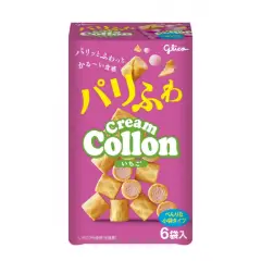 Glico Collon Strawberry Wafer Roll 6p 81g/box