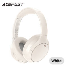 ACEFAST H6 Active Noise-Cancellation Wireless Bluetooth Headphones, 48H Battery Life, Foldable - White