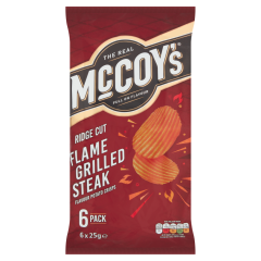 McCoy's Flame Grilled Steak Multipack Crisps 6 Pack