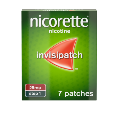 Nicorette Invisi 25mg Patch Step 1 7 Patches Quit Smoking Aid