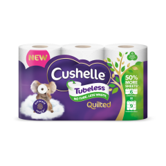 Cushelle Original Toilet Rolls 6 Mega Rolls 50% More Sheets