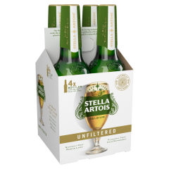 Stella Artois Unfiltered Bottles 4 x 330ml