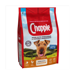 Chappie Complete Adult Dry Dog Food Chicken & Wholegrain Cereal 3kg