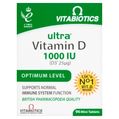 Vitabiotics Ultra Vitamin D 1000 IU Optimum Level 96 Mini Tablets