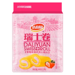 DALIYUAN SWISS ROLL (STRAWBERRY FLAVOUR) 240g