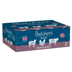 Butcher's Recipes in Jelly Wet Dog Food Tins 12 x 400g