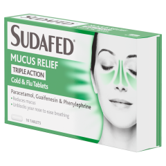 Sudafed Mucus Triple Action Tablets 16 pack