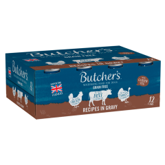 Butcher's Recipes in Gravy Wet Dog Food Tins 12 x 400g