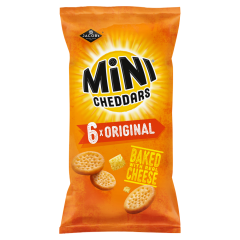 Jacob's Mini Cheddars Original Multipack Baked Snacks 6 Pack 6x23g