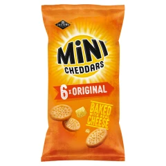 Jacob's Mini Cheddars Original Multipack Baked Snacks 6 Pack 6x23g