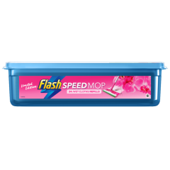 Flash Speedmop Wet Floor Cleaning Wipes, 24 Cloths, Wild Orchid Multi-Surface