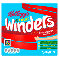 Kellogg's Fruit Winders Strawberry Snack Rolls 5x17g