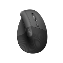 Logitech Lift Vertical Ergonomic Wireless Mouse - Graphite Black