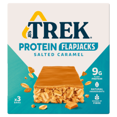 TREK Salted Caramel Protein Flapjacks 3 x 50g