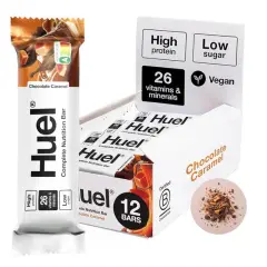 Huel Complete Nutrition Bars, Chocolate Caramel, 55g, Pack of 12