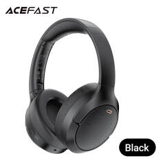 ACEFAST H6 Active Noise-Cancellation Wireless Bluetooth Headphones, 48H Battery Life, Foldable - Black