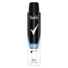 Sure Men  Anti-Perspirant Aerosol Invisible Ice Fresh 200 ml