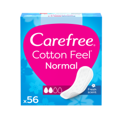 Carefree Cotton Fresh Scent Pantyliners 56ct