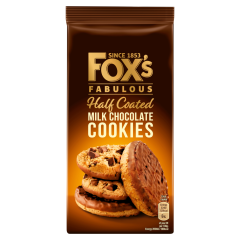 Fox's Fabulous Half-Coated Milk Chocolate Cookies 175g